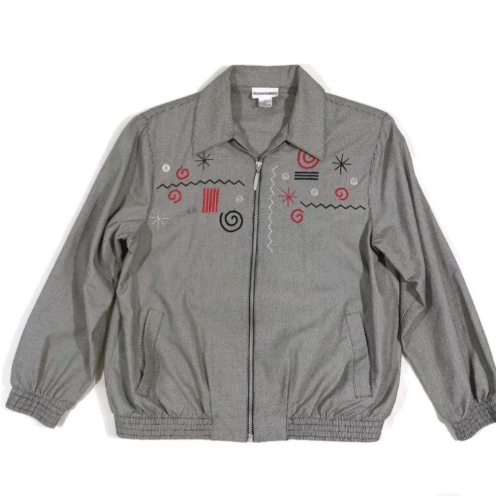Sz 6p Vintage Alfred Dunner Zip Up Jacket